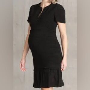 Seraphine Shirred Ángel Maternity and Nursing Dress